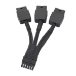 TARGET Replacement 12VHPWR 12+4Pin PCIE 5.0 to 3x8Pin (6+2P) Power Cable 10cm Braided