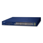 PLANET FGSW-2624HPS network switch Managed L2/L4 Gigabit Ethernet (10/100/1000) Power over Ethernet (PoE) 1U Blue