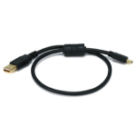 Monoprice 5446 USB cable USB 2.0 18" (0.457 m) USB A Mini-USB B Black