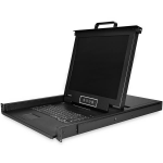 StarTech.com 8 Port Rackmount KVM Console w/ 6ft Cables - Integrated KVM Switch w/ 17" LCD Monitor - Fully Featured 1U LCD KVM Drawer- OSD KVM - Durable 50,000 MTBF - USB + VGA Support