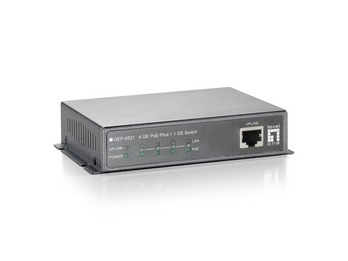 Image of LevelOne 5-Port Gigabit PoE Switch, 802.3at/af PoE, 4 PoE Outputs,...