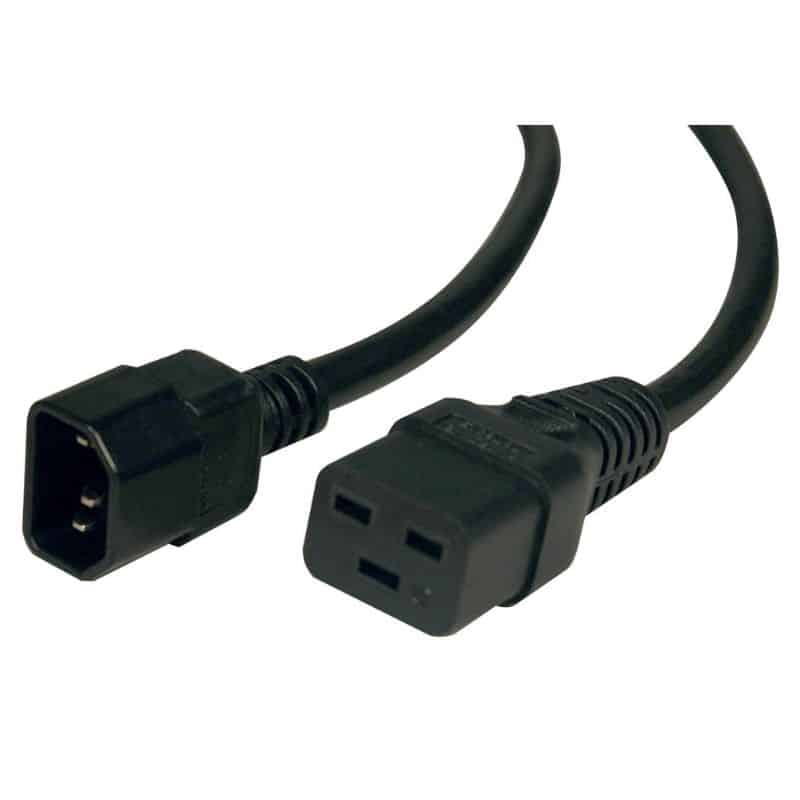 FDL 3M IEC C14 PLUG TO IEC C19 SOCKET POWER EXTENSION CABLE