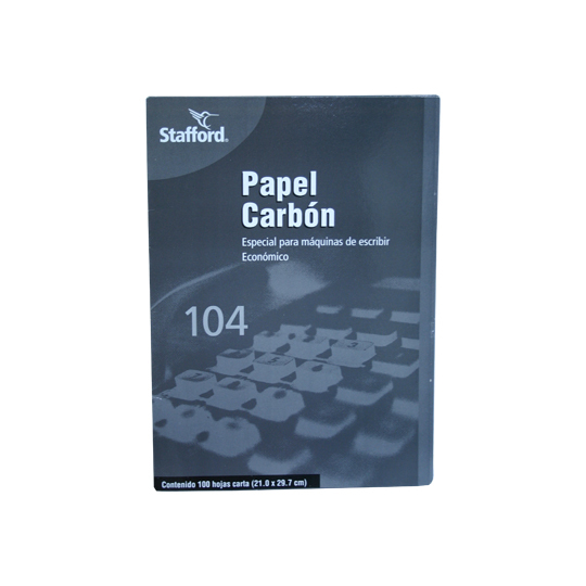 Stafford BOA2002 papel carbón 100 hojas Carta, 0 in distributor ...