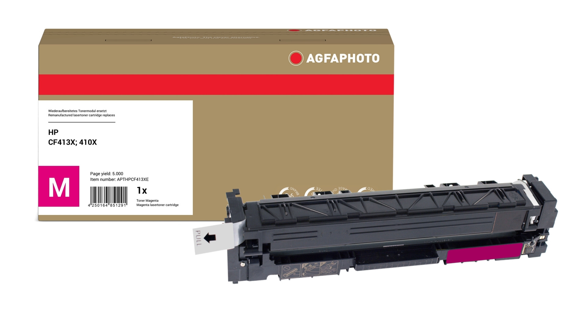 AgfaPhoto Compatible Toner Cartridge. Magenta. Replacement for HP CF41