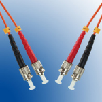 Microconnect ST/PC-ST/PC, 2M fibre optic cable Orange