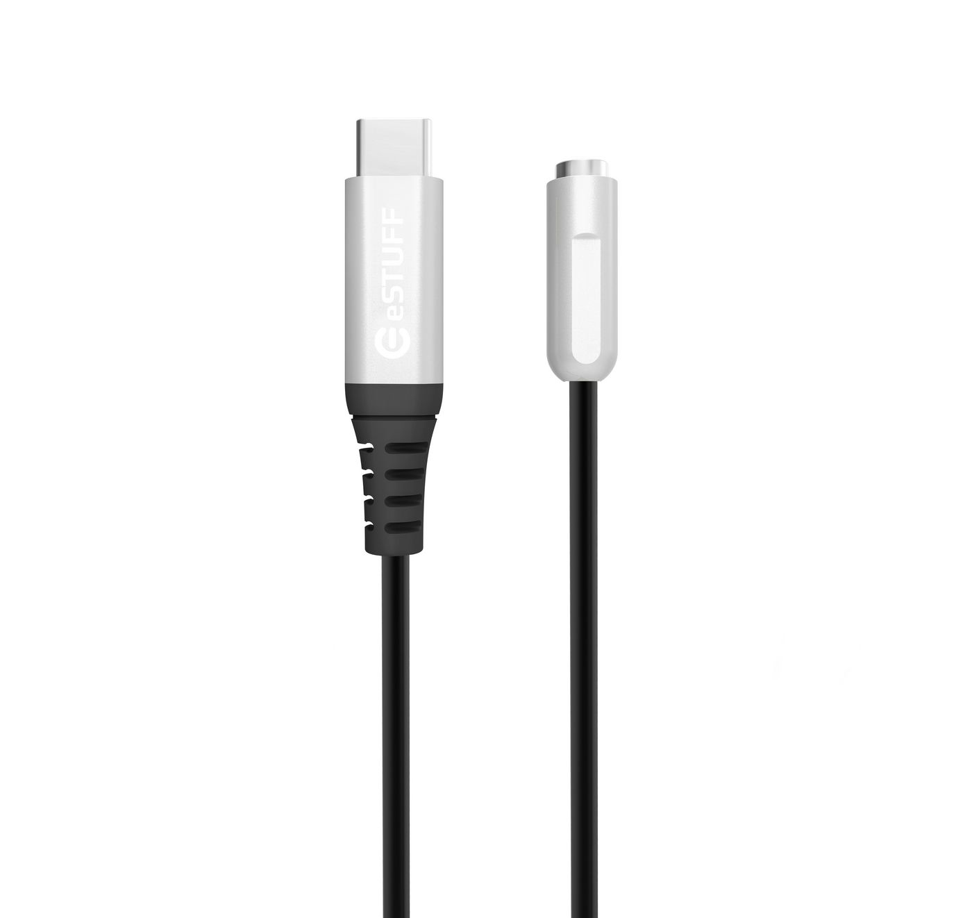 Image of eSTUFF ES651660-BULK cable gender changer USB C 3.5mm minijack Silver