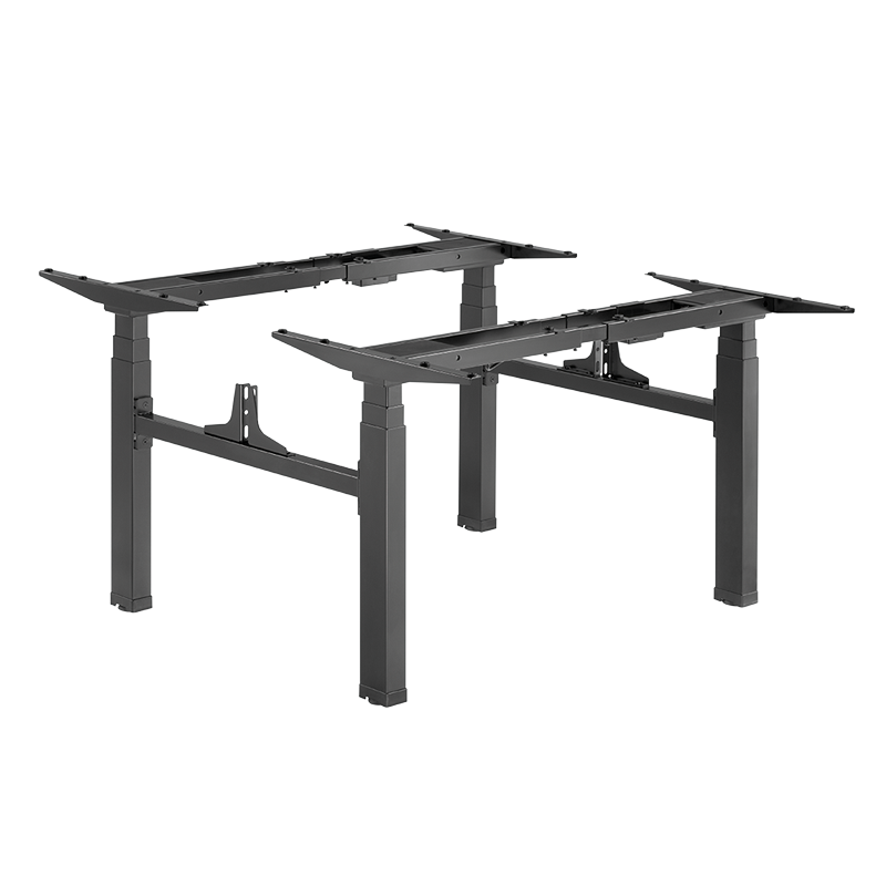 LogiLink Sit-stand desk frame, quad motor, face-to-face, easy-use, controller, black
