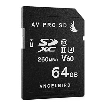 Image of Angelbird Technologies 64GB Angelbird AV PRO SD UHS-II V60 Memory...