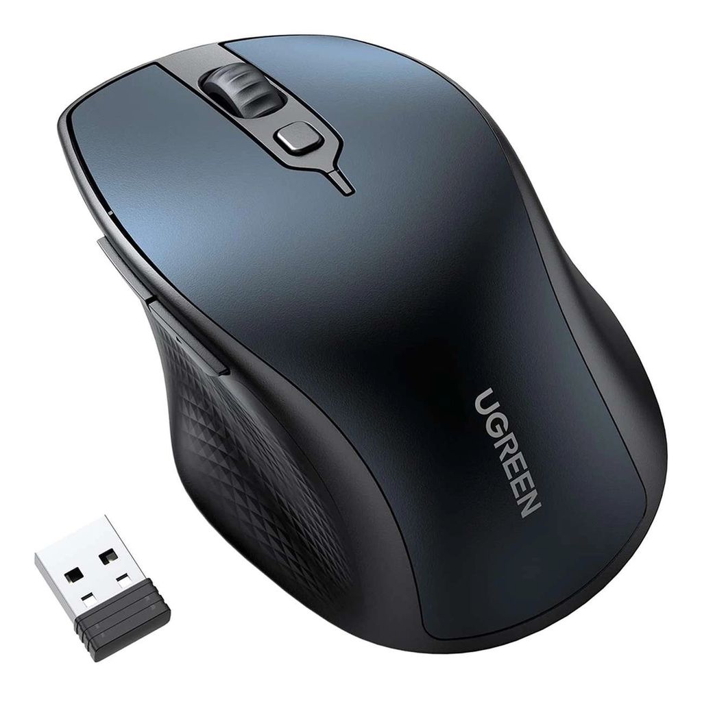 EU Product - ergonomic wireless mouse Bluetooth 2.4 GHz - Blue thumbnail