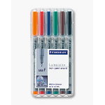 Staedtler 316 WP6 marker 1 pc(s) Black, Blue, Brown, Green, Orange, Red