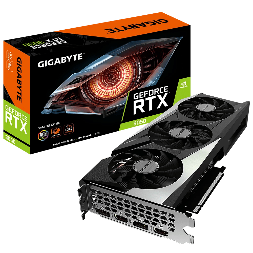 Gigabyte GeForce RTX 3050 GAMING OC 8G NVIDIA 8 GB GDDR6