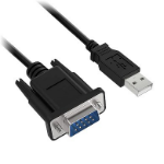 BRobotix 963579 cable serial Negro USB tipo A DB-9