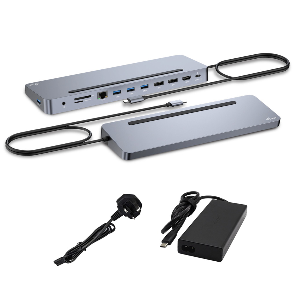 Image of i-tec USB-C Metal Ergonomic 3x 4K Display Docking Station with...