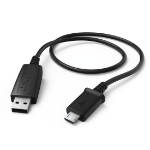 Hama 0.6m, USB2.0-A/USB2.0 Micro-B USB cable USB A Micro-USB B Black