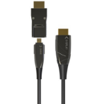 Techly ICOC-HDMI-HY2D-100 HDMI kabel 100 m HDMI Type A (Standaard) HDMI Type D (Micro) Zwart