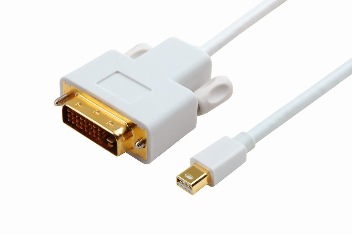 Photos - Cable (video, audio, USB) Microconnect MDPDVI2 video cable adapter 2 m DVI-D mini DisplayPort Wh 