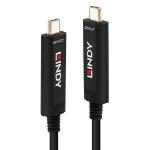 Lindy 30m Fibre Optic Hybrid USB Type C Cable