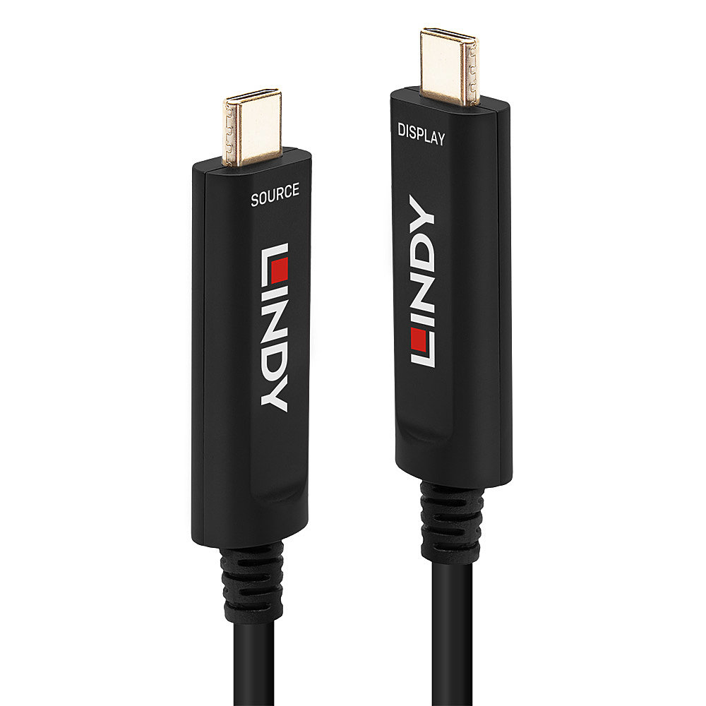 Lindy 30m Fibre Optic Hybrid USB Type C Cable