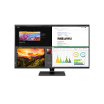 LG 43UN700P-B flat panel PC monitors 109.2 cm (43") 3840 x 2160 pixels 4K Ultra HD LED Black