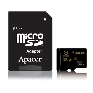 Apacer microSDHC UHS-I Class10 32GB memory card