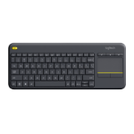 Logitech 920-007165 keyboard TV RF Wireless Black