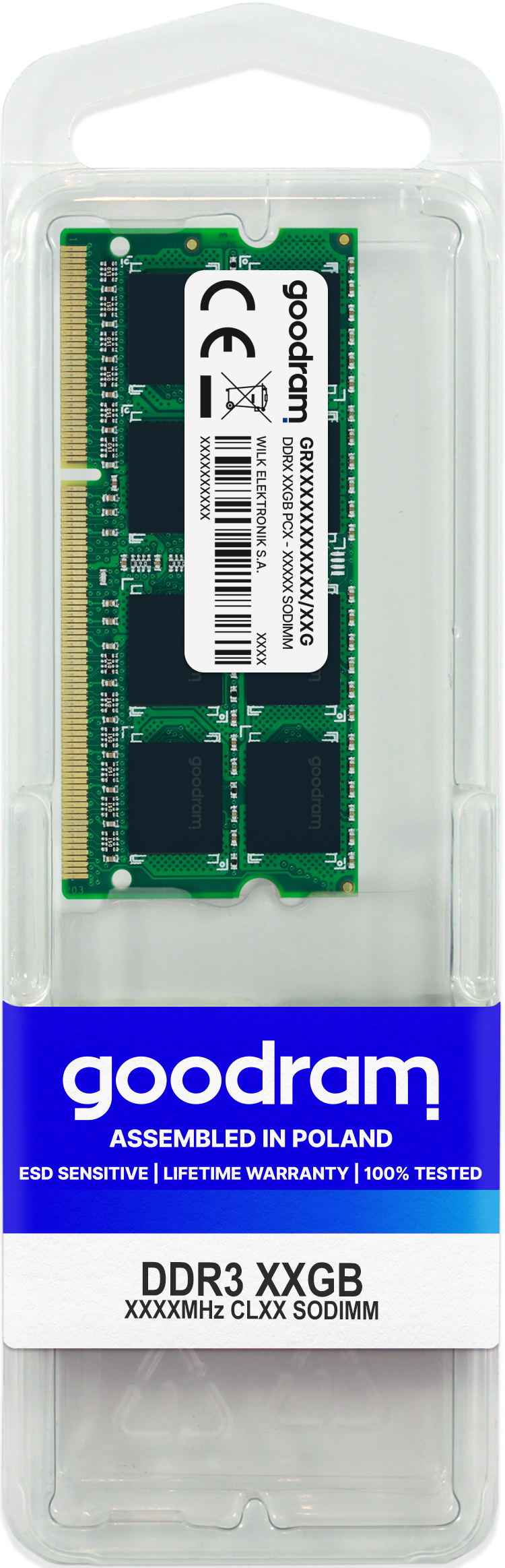 Image of Goodram GR1600S364L11/8G memory module 8 GB 1 x 8 GB DDR3 1600 MHz