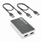 Plugable Technologies HDMI Video Capture Card, USB 3.0 or USB C, Record, Stream and Go Live with DSLR, 1080P 60FPS with HDMI Pass Through - Compatible with Windows, Mac OS, Linux, OBS Streaming