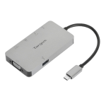 Targus DOCK419USZ notebook dock/port replicator Wired USB 3.2 Gen 1 (3.1 Gen 1) Type-C Gray