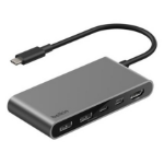 Belkin AVC022FQSGY interface hub USB Type-C 5000 Mbit/s Grey