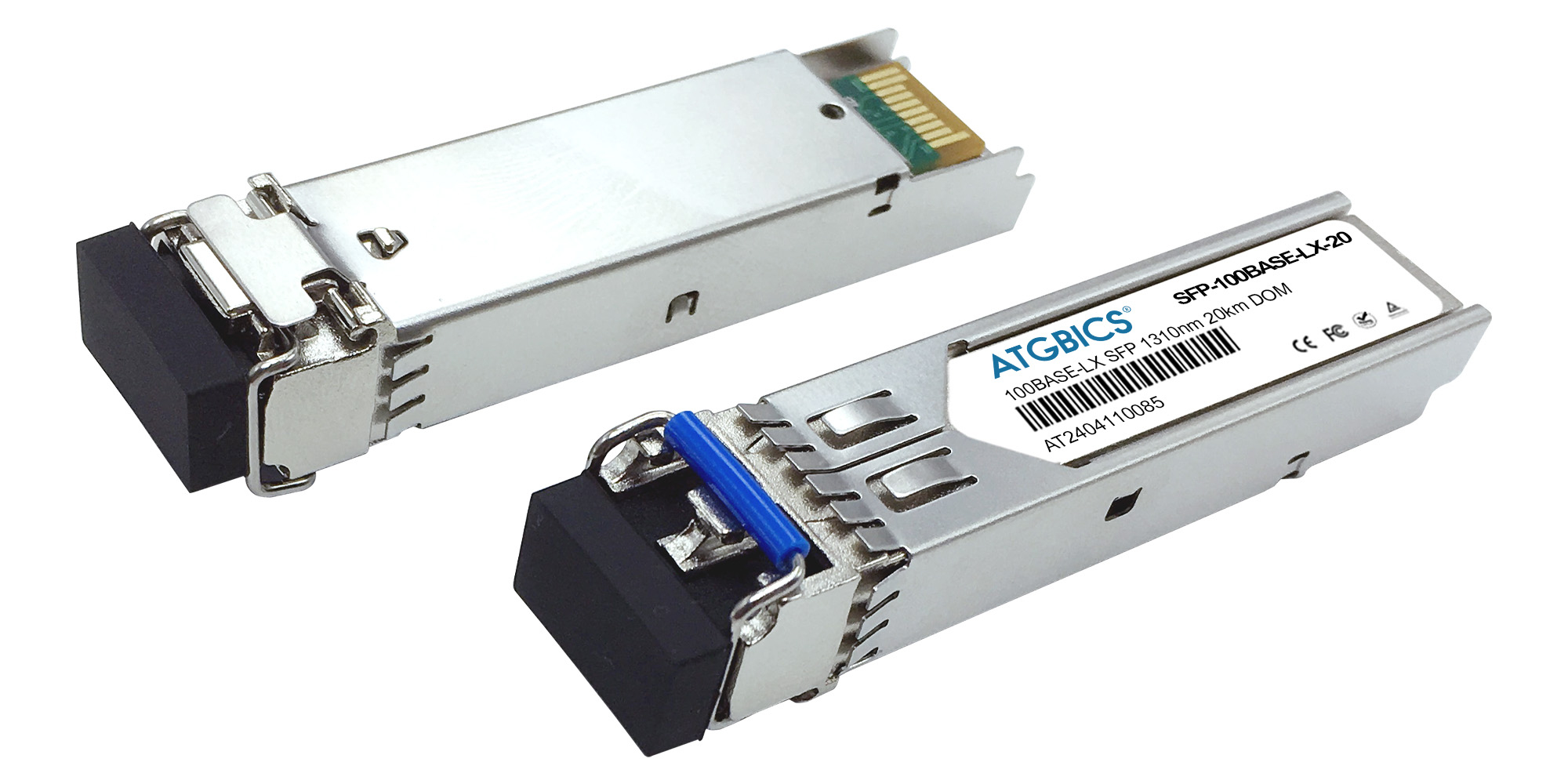 ATGBICS 6GK6000-8FE52-0AA0 Siemens Ruggedcom compatible Transceiver SFP 100Base-LX (1310nm SMF 20km LC DOM Ind Temp)