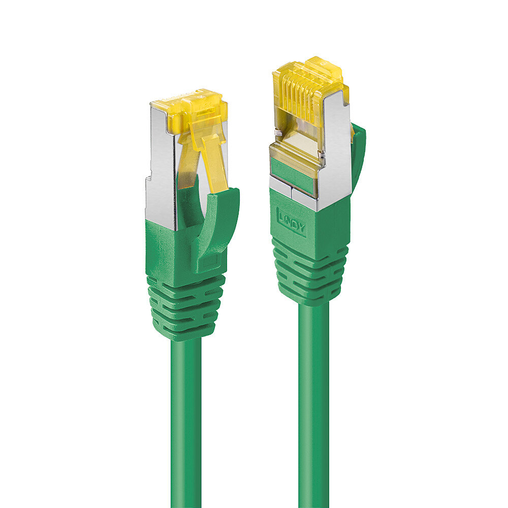 Photos - Cable (video, audio, USB) Lindy 47647 networking cable Green 1 m Cat6a S/FTP  (S-STP)