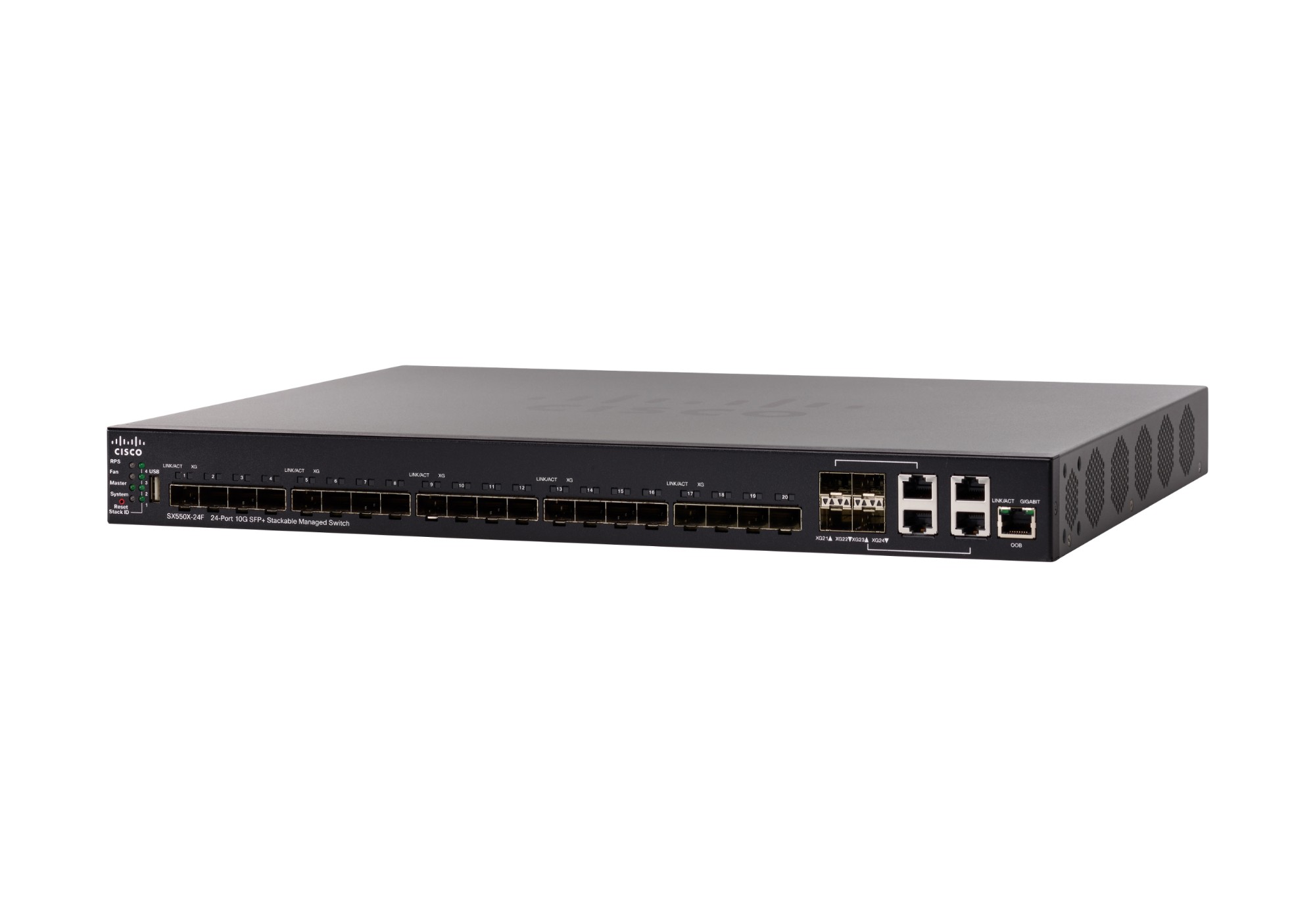 Cisco SX550X-24F-K9-UK 4-Port Network Switch Cisco SX550X-24F-K9-UK 4-Port Network Switch
