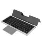 LogiLink Keyboard, BT 5.1, 3 channel, w/ touchpad, grey
