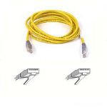 Belkin RJ45 Cat5e UTP crossoverkabel - 7,6 m networking cable Yellow 7.6 m