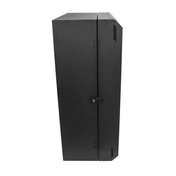StarTech.com 8U 19" Vertical Wall Mount Server Rack Cabinet - Low Profile (15") - 30" Deep Locking Network Enclosure w/2U for Switch Patch Panel Router Mounting IT/Data Cabinet Assembled