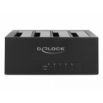 DeLOCK 63930 basisstation voor opslagstations USB 3.2 Gen 1 (3.1 Gen 1) Type-B Zwart