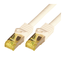 M-Cab 1m CAT7 S-FTP networking cable White S/FTP (S-STP)
