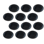 Yealink YHA-LEC New Version 3311060 Replacement Leather Ear Cushion for WH62 & WH66, Black, 12 PCS, not compatible with UH36/YHS36