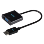 Maplin DisplayPort to VGA Female Adapter - Black, 23cm