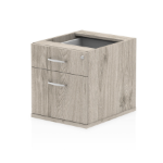 Dynamic I003219 office drawer unit Oak, Grey Melamine Faced Chipboard (MFC)