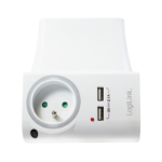 LogiLink PA0166 power plug adapter Type E (FR) White