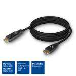 ACT DisplayPort 1.4 Active Optical Cable 8K 15 meter met afneembare connector