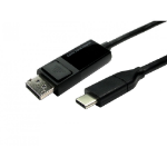 Cables Direct USB3C-DP-BD02 video cable adapter 2 m USB Type-C DisplayPort Black