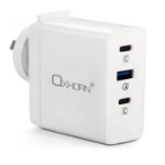 Just You PC Oxhorn 100W USB GaN Type-C fast Charger, 2x USB-C, 1x USB-A Fast Charger