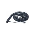 MISC Titan Handset Curly Cord 12ft Black