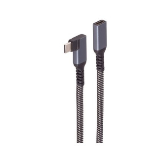 EU Product - USB-C Verl�ngerungskabel 3.2 90� PD Textil 0,5m thumbnail