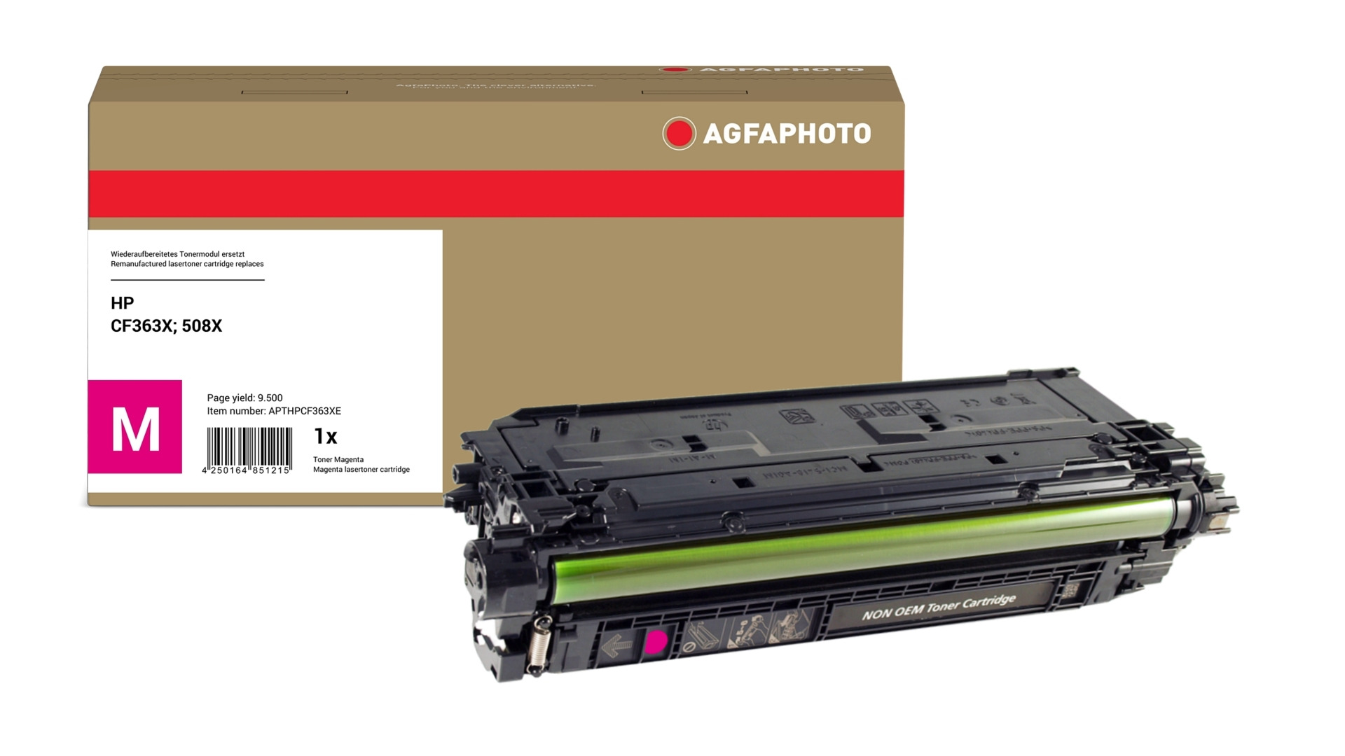 AgfaPhoto Compatible Toner Cartridge. Magenta. Replacement for HP CF36