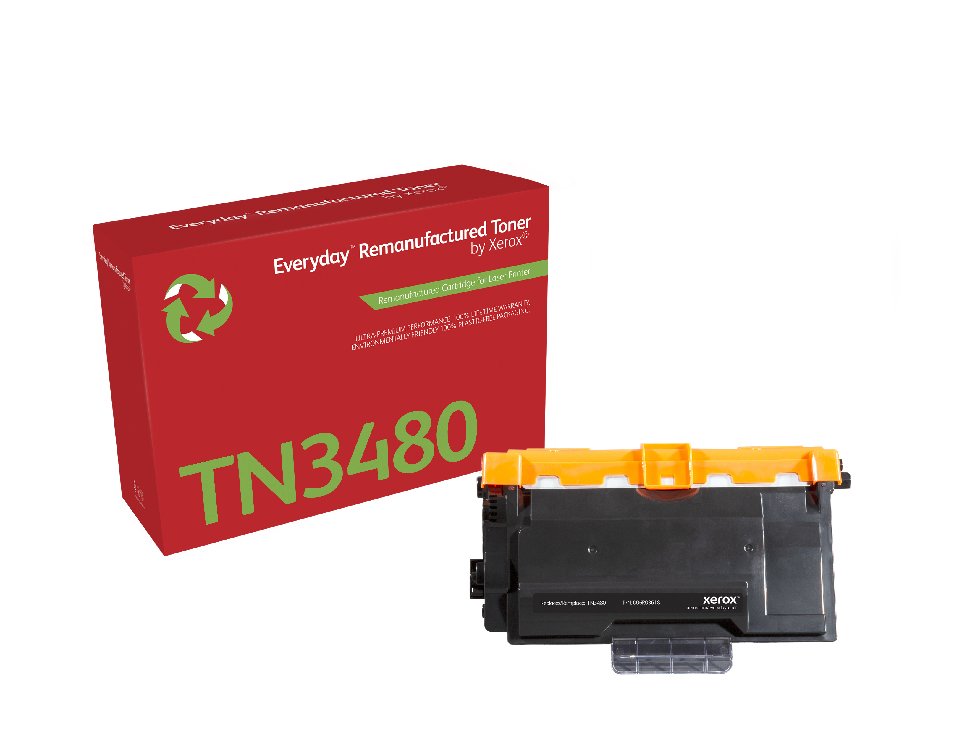 Image of Xerox 006R03618 Toner-kit, 8K pages (replaces Brother TN3480) for...