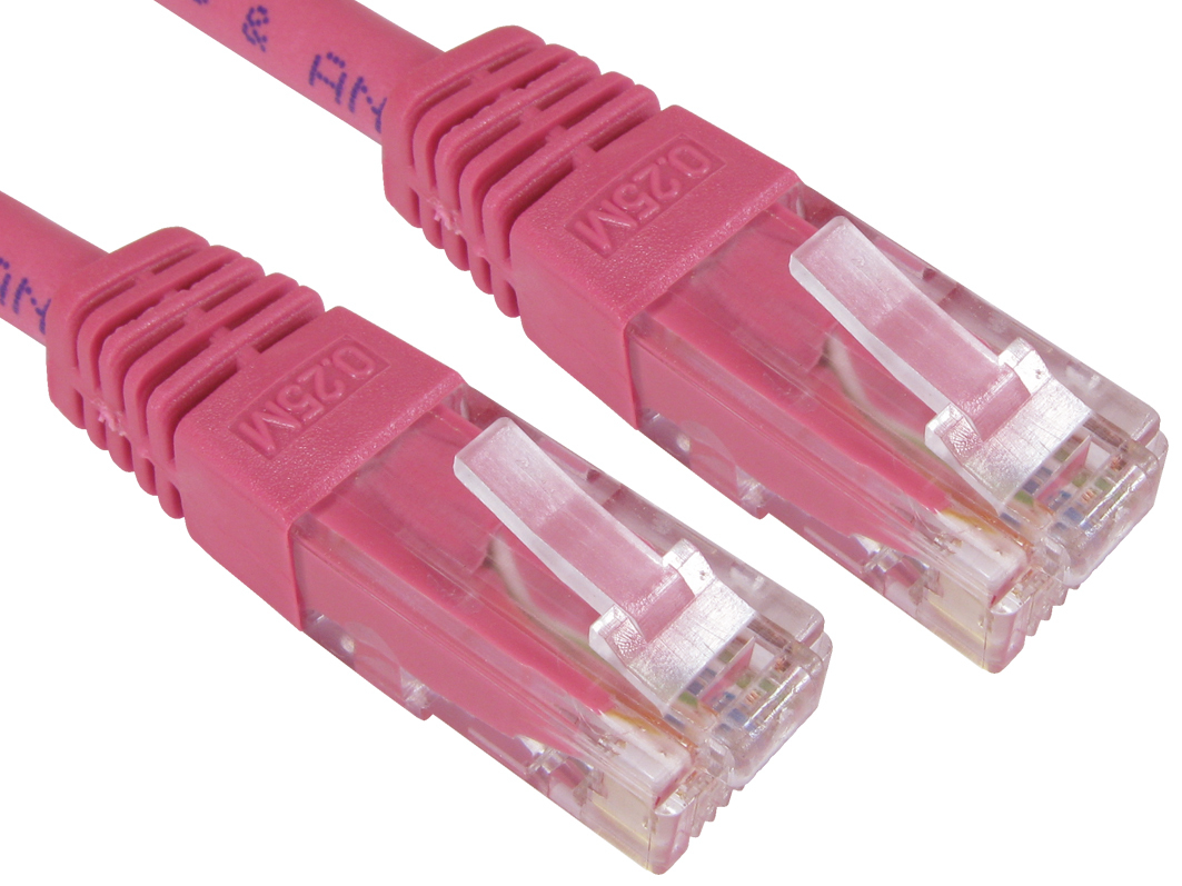 Cables Direct UTP Cat6 7m networking cable Pink U/UTP (UTP)