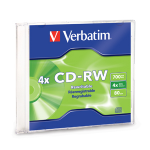 Verbatim 4x CD-RW Media 700 MB